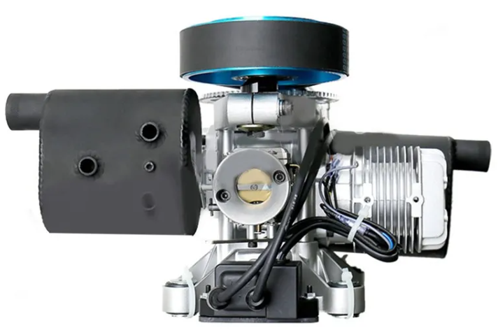 Двигатель DLE200 200CC вид сверху